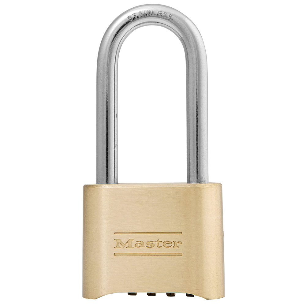 MASTER LOCK 175LHSS Combination Padlock: Scrolling Combo Padlocks, 2 in to 4 in, 1/2 in to 1 in, Resettable
