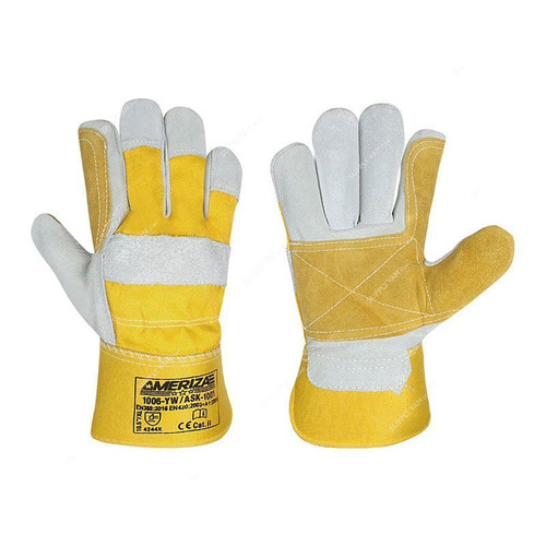 RIGGER GLOVE AMERIZA RED LEATHER DOUBLE PALM
